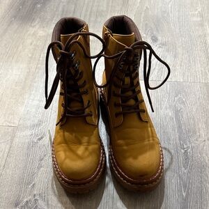 Wild Fable Tan Lace-Up Boots